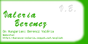 valeria berencz business card